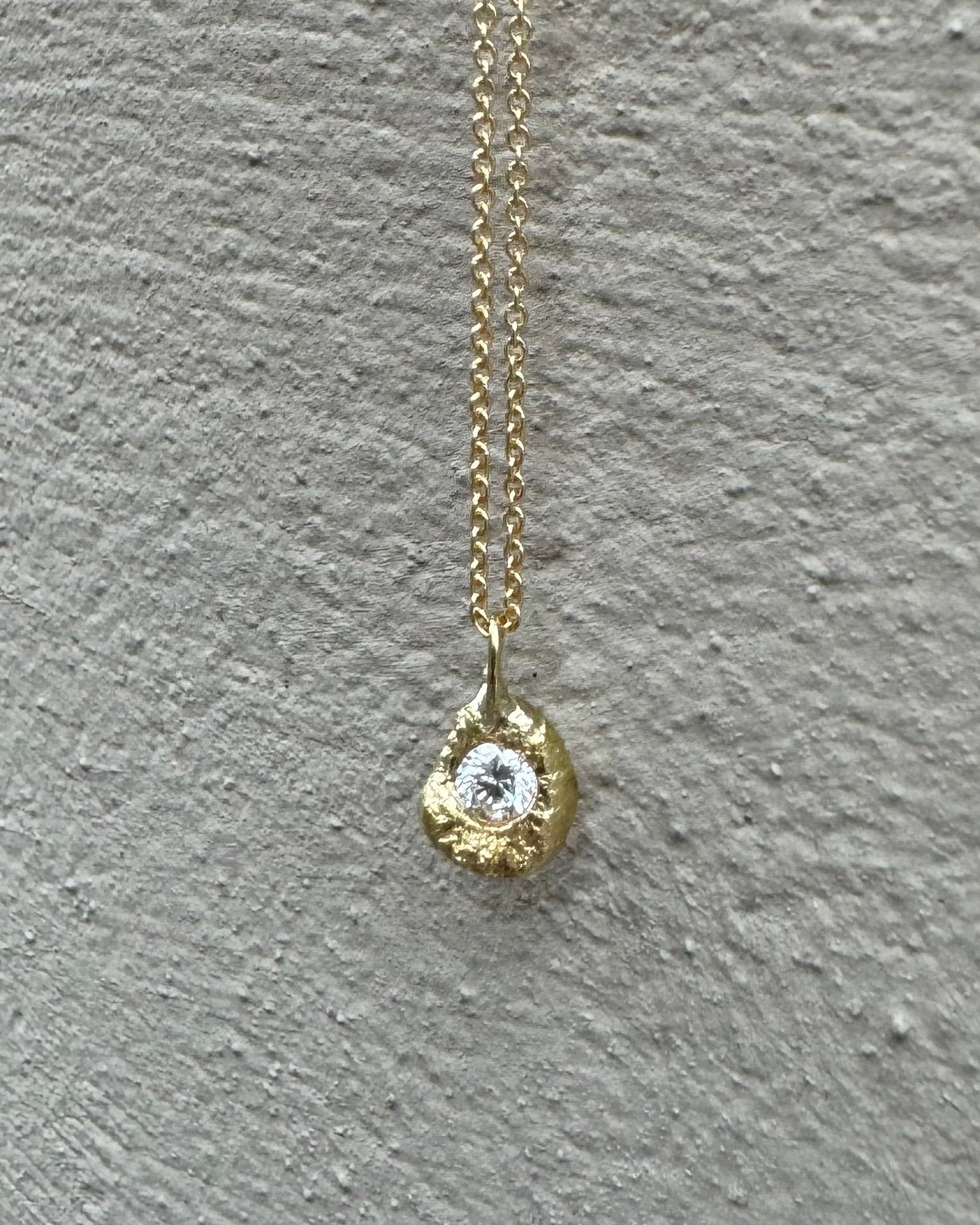 Medium Sunmelted Diamond Pendant