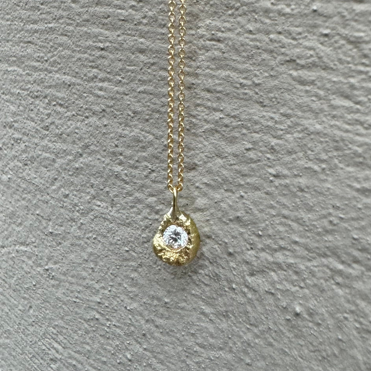 Medium Sunmelted Diamond Pendant