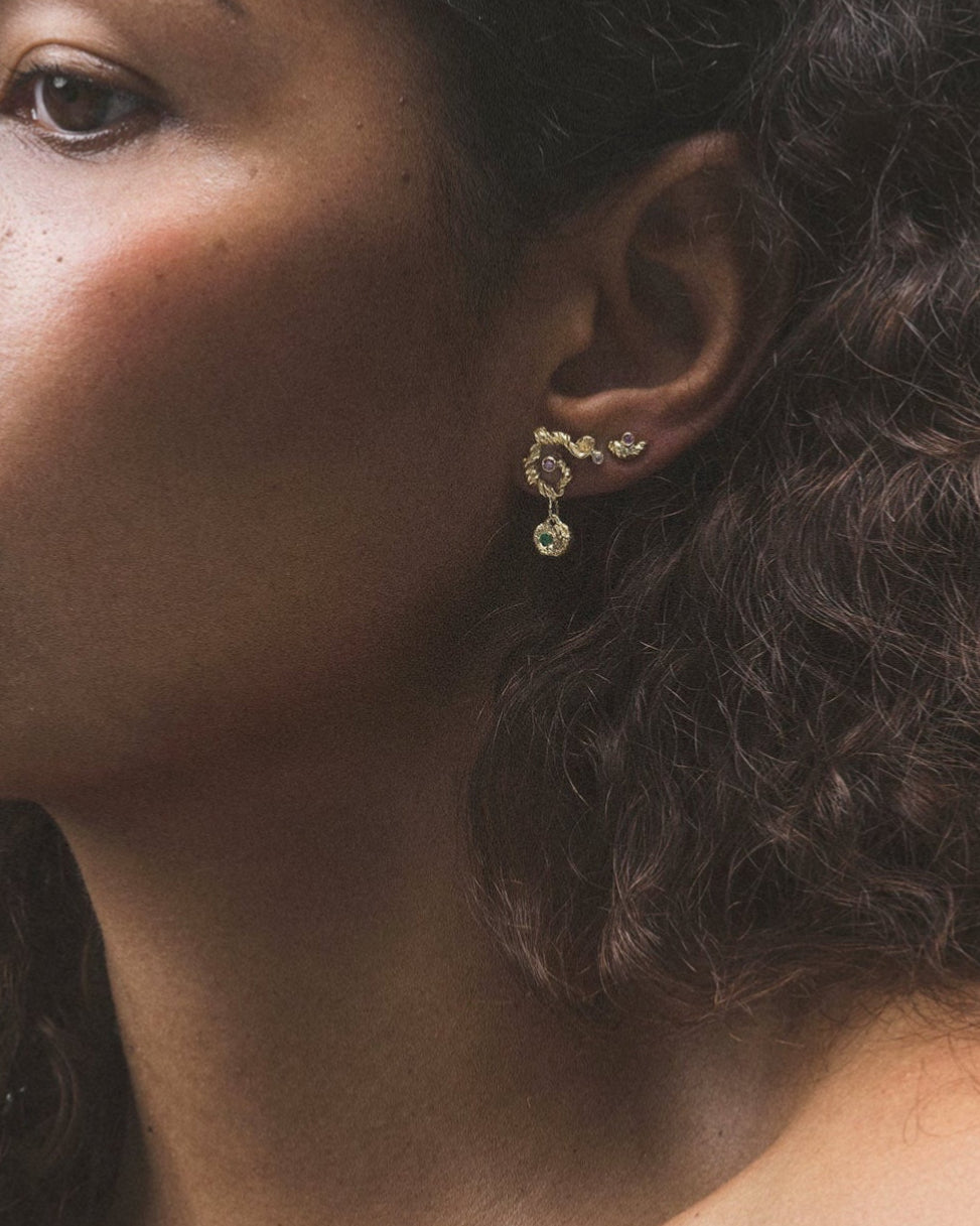 Fouettés spiral earrings