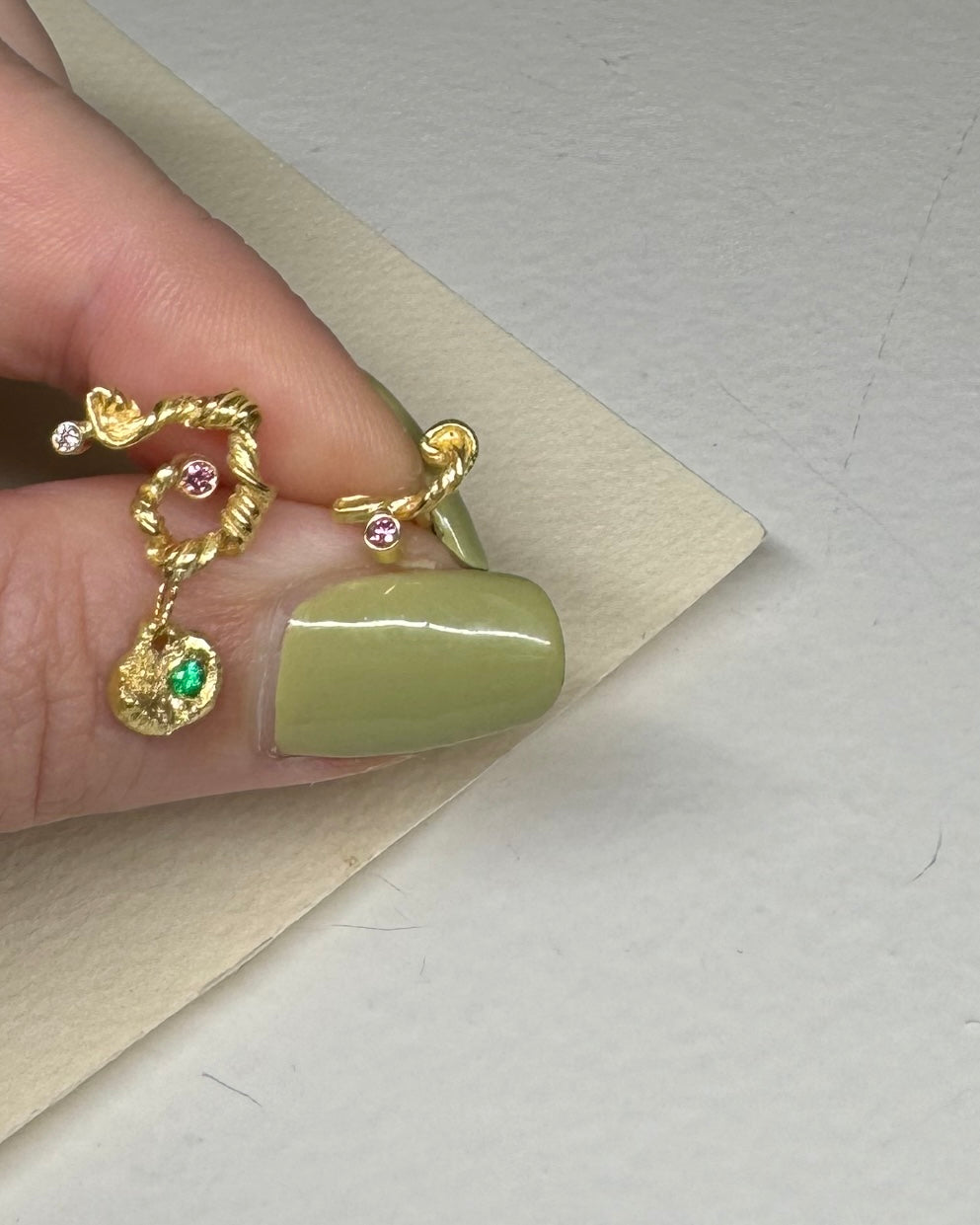 Fouettés spiral earrings