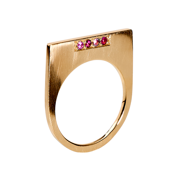 Ring with rubies & sapphires